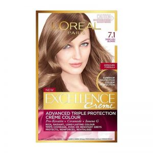L’Oreal Paris Excellence Crème Hair Color - 7.1 Ash Blonde