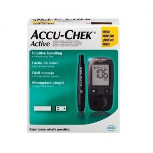 ACCU CHEK Active Blood Glucose Monitor - Black