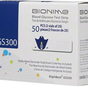 Bionime GS300 أزرق شرائط قياس سكر