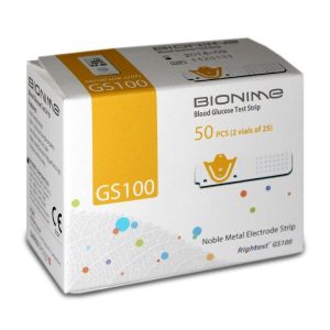 Bionime GM100 أصفر شرائط قياس سكر